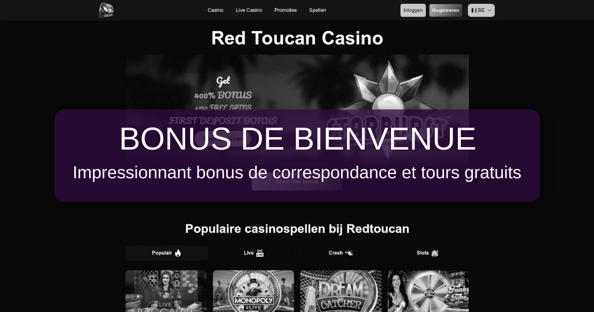 Red Toucan Casino welcome bonus