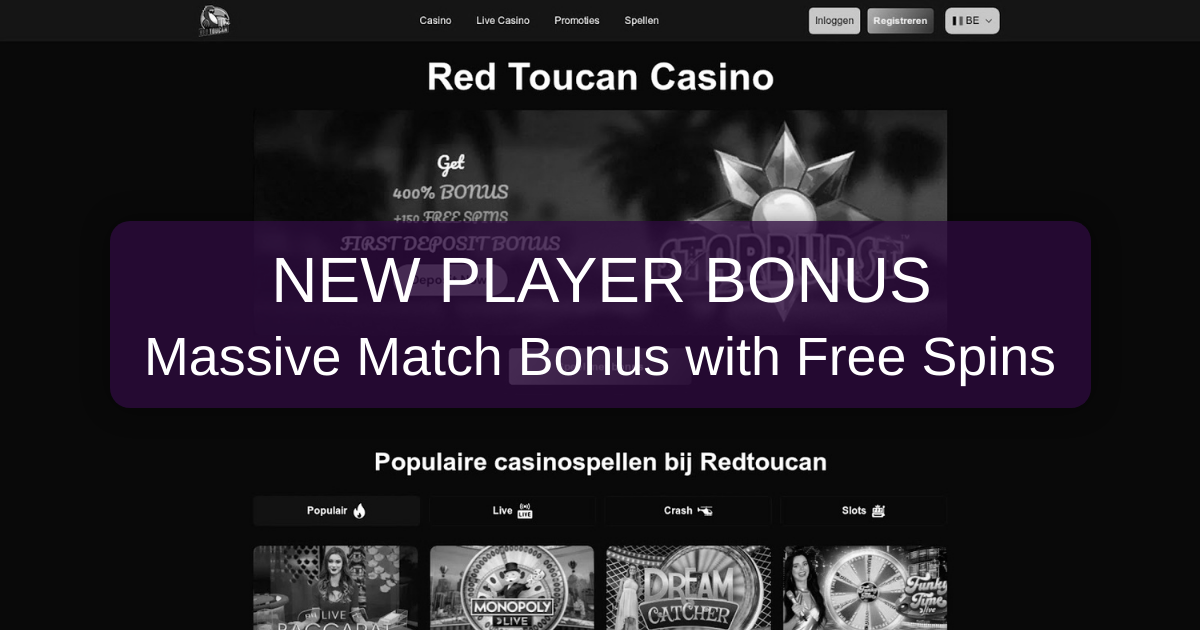 Red Toucan Casino welcome bonus