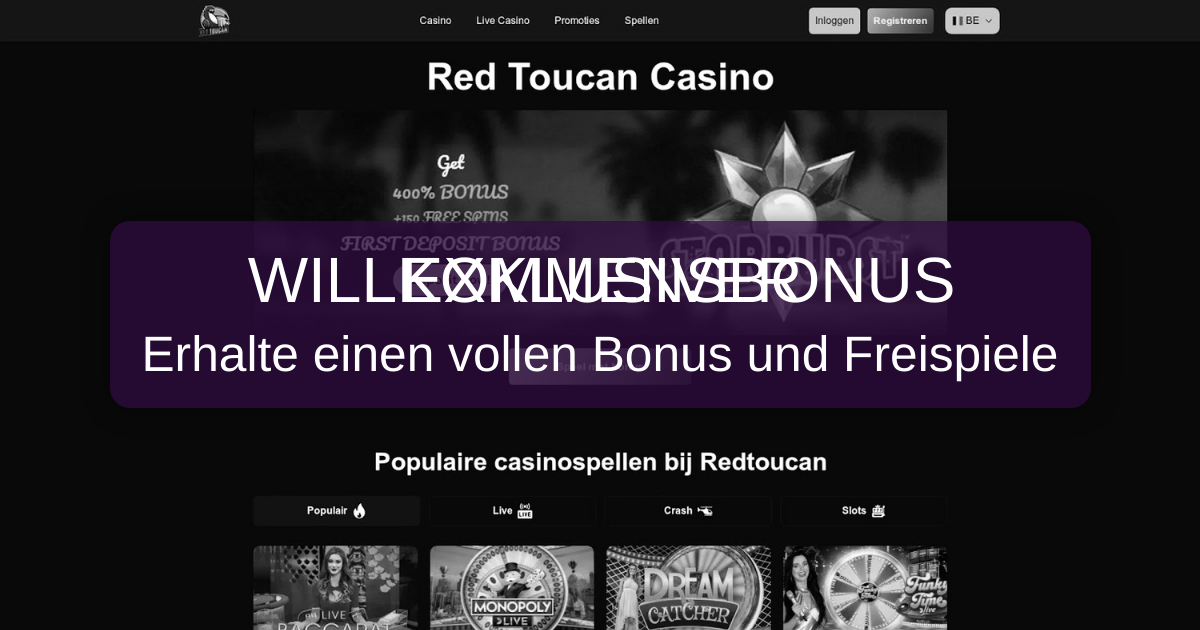 Red Toucan Casino welcome bonus