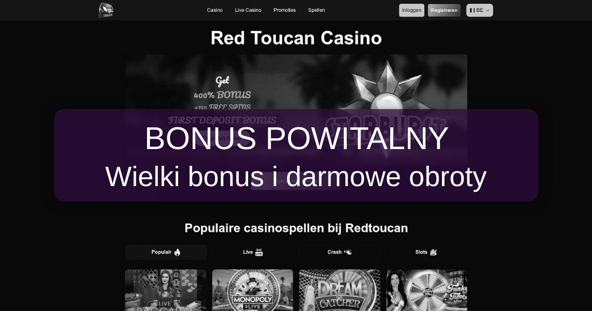 Red Toucan Casino welcome bonus